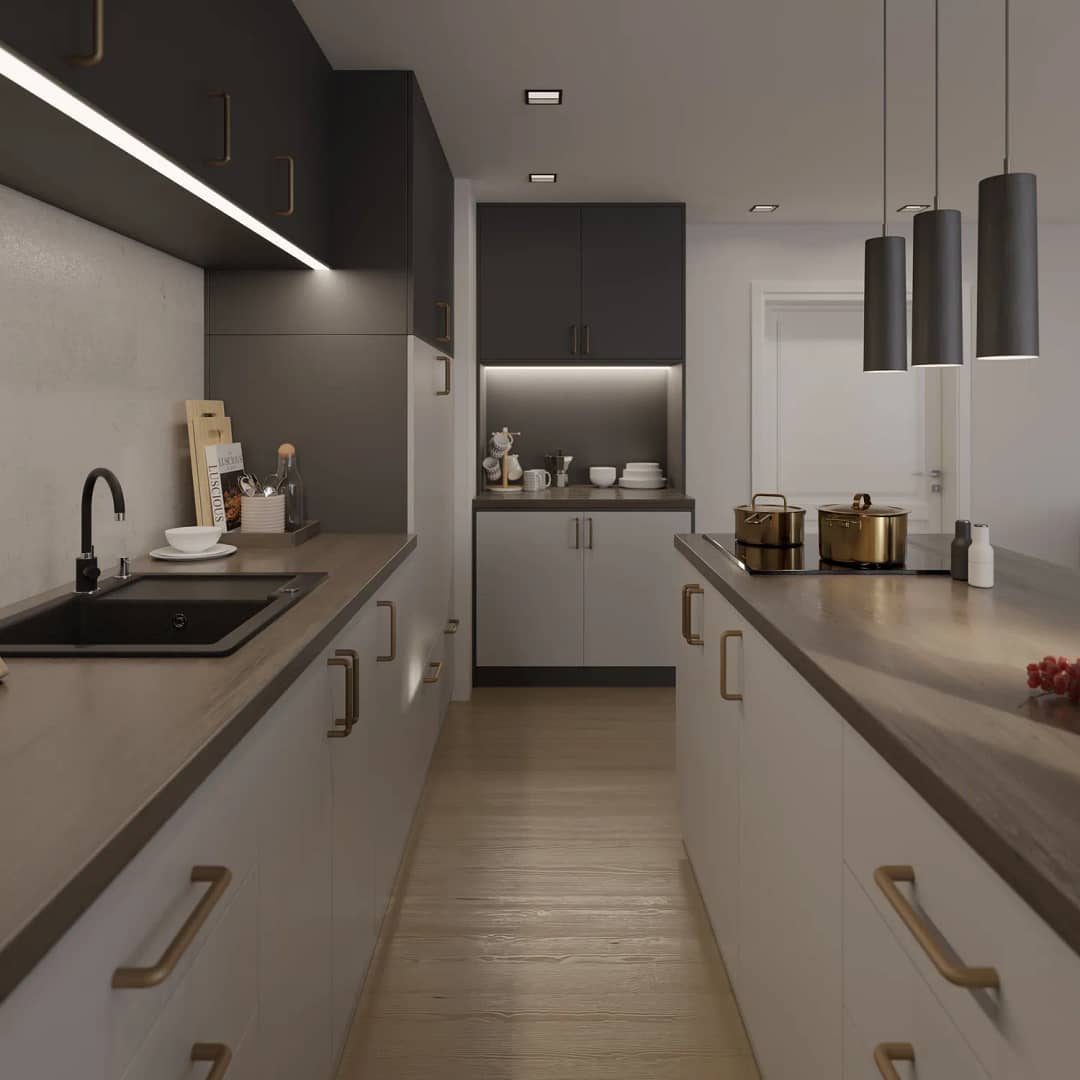 7 Modern Sleek Living and Kitchen