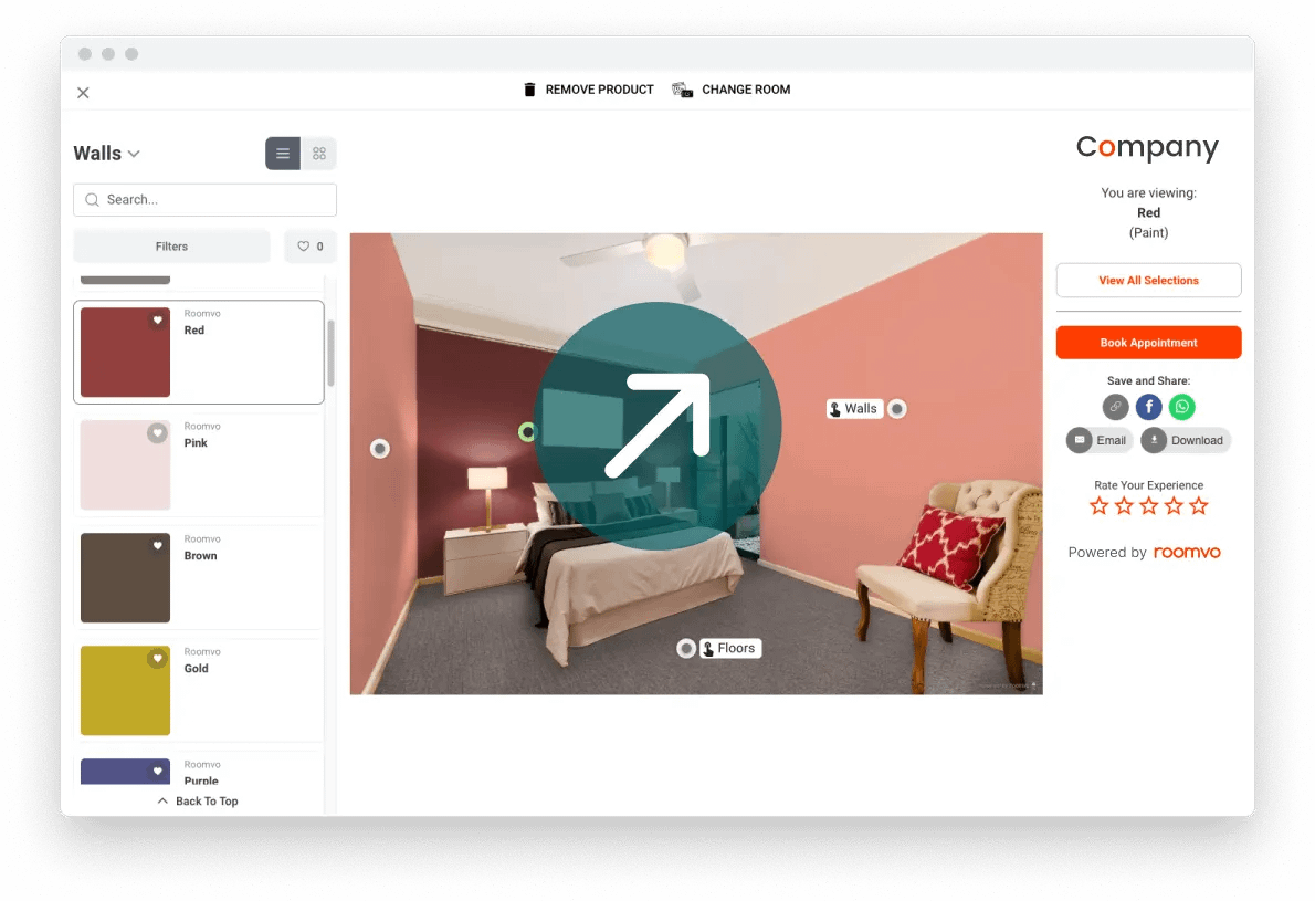 Paint visualizer tool room paint visualizer software roomvo